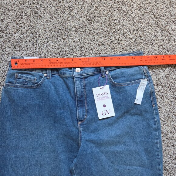 New Gloria Vanderbilt Amanda Jeans Women’s 18S Blue Supreme Stretch NWT - Picture 3 of 5